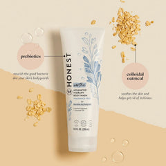 The Honest Company Eczema Soothing Therapy Cleansing Body Wash,Naturally Derived Gentle for Baby,Prebiotics Colloidal,Oatmeal,8 oz,(Pack of 2)