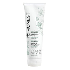 The Honest Company Hydrating Face and Body Lotion, Fast Absorbing, Naturally Derived, Hypoallergenic, Fragrance-Free, Sensitive, 8.5 fl oz