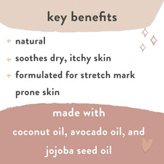 The Honest Company Mama Hydrating and Soothing Glow On Body Belly Oil, Plant Based Hypoallergenic, Fragrance-Free, 4.2 fl oz