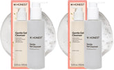 Honest Beauty Gentle Gel Daily Face Cleanser, Calms, Refreshes, Hydrates, Vegan Safe for Sensitive Skin, 5 fl oz, (Pack of 2)