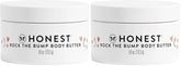 The Honest Company Mama Rock Bump Body Butter Moisturizing Stretch Mark Cream,Shea Avocado Oil,Vitamin E,Hypoallergenic and Dermatologist Tested,4 oz,(Pack of 2)