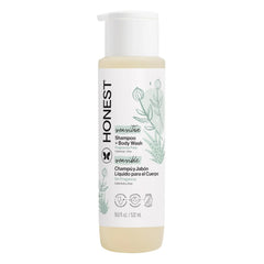 The Honest Company 2-in-1 Baby Shampoo & Body Wash, Fragrance-Free, Gentle, Tear-Free, Hypoallergenic, Naturally Derived, Sensitive Skin, 18 fl oz
