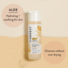 The Honest Company 2-in-1 Cleansing Shampoo and Body Wash Face Lotion Bundle, Gentle for Baby Naturally Derived Citrus Vanilla Refresh 18.5 fl oz