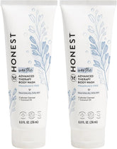 The Honest Company Eczema Soothing Therapy Cleansing Body Wash,Naturally Derived Gentle for Baby,Prebiotics Colloidal,Oatmeal,8 oz,(Pack of 2)