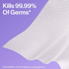 The Honest Company Lavender Sanitizing Alcohol Wipes, Antibacterial with Aloe, Kills 99% of Germs, 15 Count