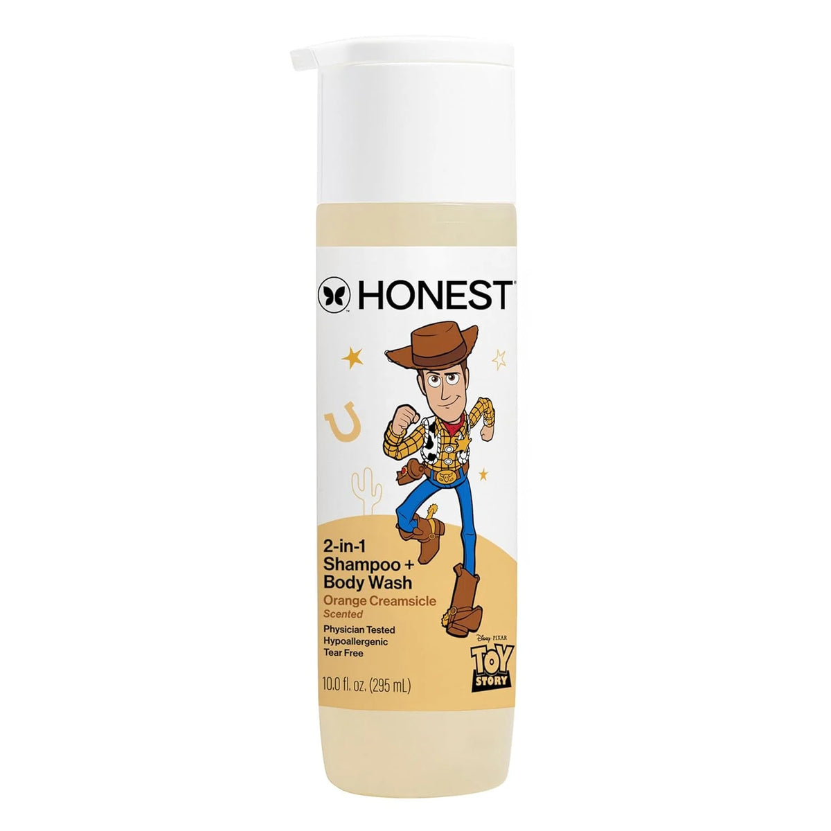 The Honest Company Cleansing 2-in-1 Shampoo + Body Wash, Gentle on Skin, Dermatologist Tested, Tear Free, Hypoallergenic, Disney and Pixar's Toy Story, Orange Creamsicle
