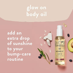 The Honest Company Mama Body and Belly Bump Love Bundle, Moisturizing Plant Based Oil and Stretch Mark Butter Cream