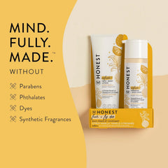 The Honest Company 2-in-1 Cleansing Shampoo and Body Wash Face Lotion Bundle, Gentle for Baby Naturally Derived Citrus Vanilla Refresh 18.5 fl oz