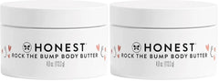 The Honest Company Mama Rock Bump Body Butter Moisturizing Stretch Mark Cream,Shea Avocado Oil,Vitamin E,Hypoallergenic and Dermatologist Tested,4 oz,(Pack of 2)